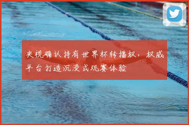央视确认持有世界杯转播权,权威平台打造沉浸式观赛体验