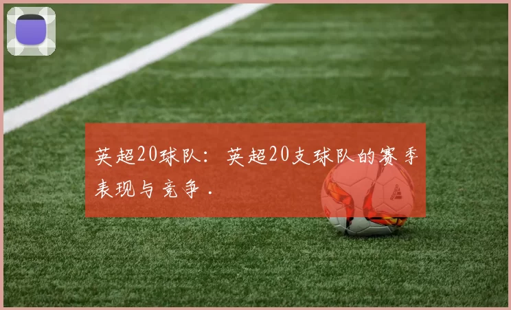 英超20球队：英超20支球队的赛季表现与竞争 .